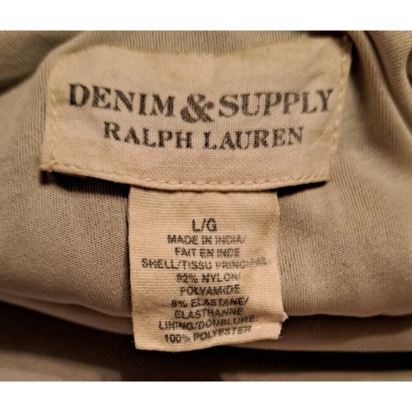 Denim & Supply Ralph Lauren Glam Lined Knit/Lace Flowers Dress Size Large Black - Picture 10 of 12